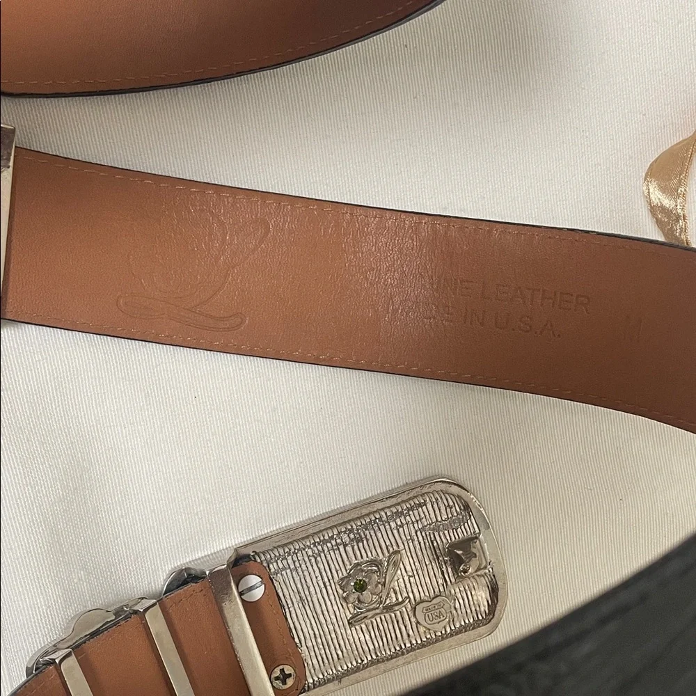 NEW Black Belt with Crystal Embellished Buckle